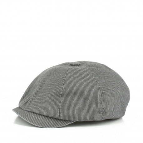 BERRETTO IRLANDESE GESSATO GRIGIO