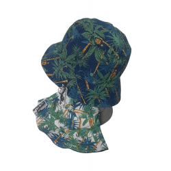 CAPPELLO BUCKET DUBLE FACE FANTASIA TROPICALE
