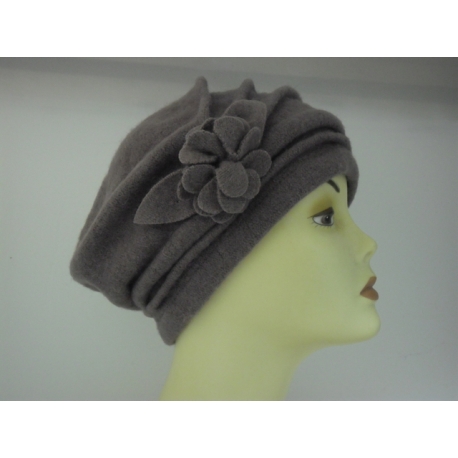 CAPPELLO DONNA MODELLO BASCO CON FIORI