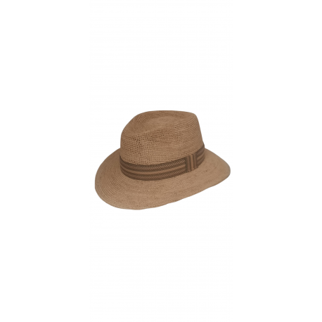 CAPPELLO TRAVEL CROCHET RAFFIA QUALITA' SUPERIORE