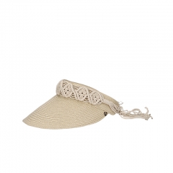 VISIERA IN CARTA CON FASCIA IN MACRAME'