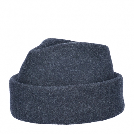 CAPPELLO FELTRO CADETTO BLU MELANGE